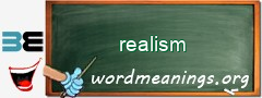 WordMeaning blackboard for realism